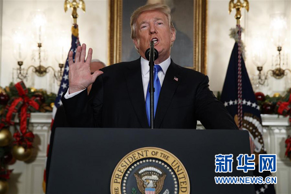 特朗普宣布美国承认耶路撒冷为以色列首都
