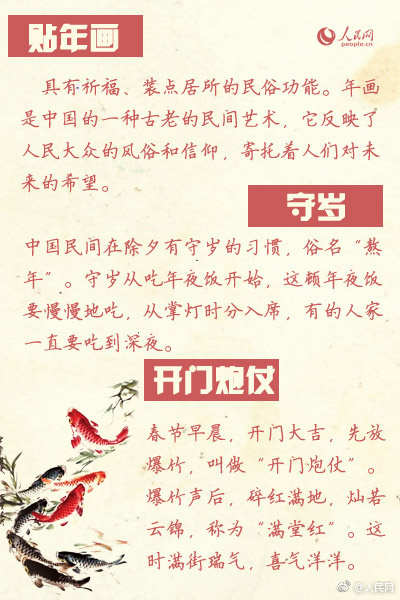传统的过年习俗 你知道多少