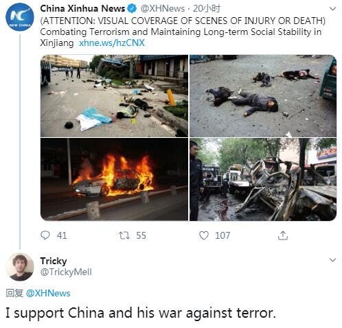 海外社交媒体用户打脸美国涉疆法案：偏听偏信 双重标准