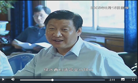 习近平擘画"绿水青山就是金山银山"