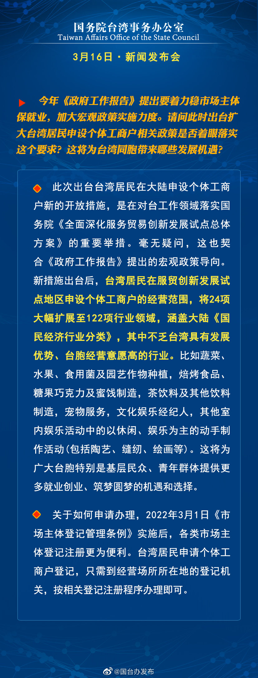国务院台湾事务办公室3月16日·新闻发布会 国务院台湾事务办公室3月16日·新闻发布会