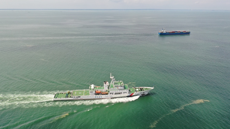 “海巡03”轮首次环海南岛暨西沙水域巡航值守行动圆满结束