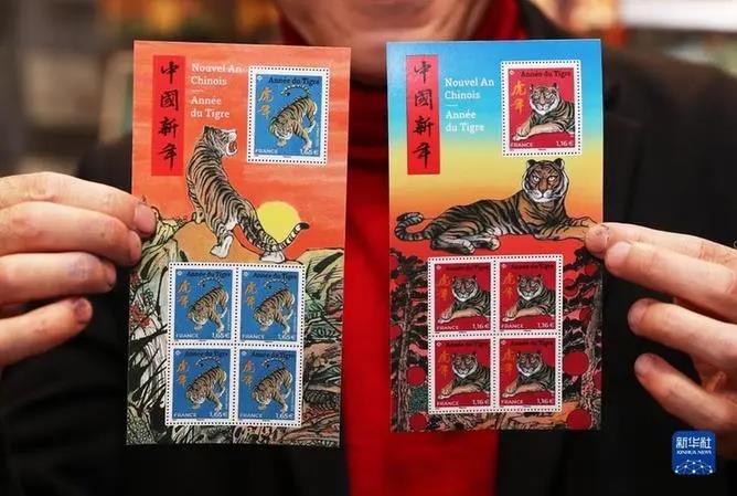 “虎嗅蔷薇”“招财虎”……各国发行虎年邮票，看完想集邮了！