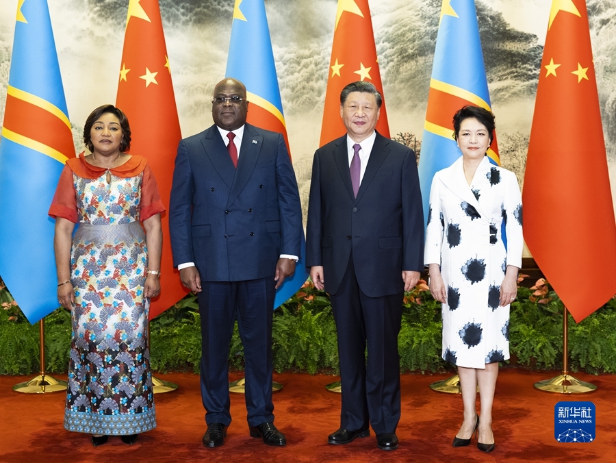 习近平同刚果（金）总统齐塞克迪举行会谈