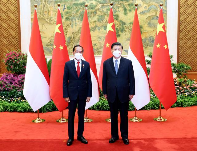习近平同印度尼西亚总统佐科会谈