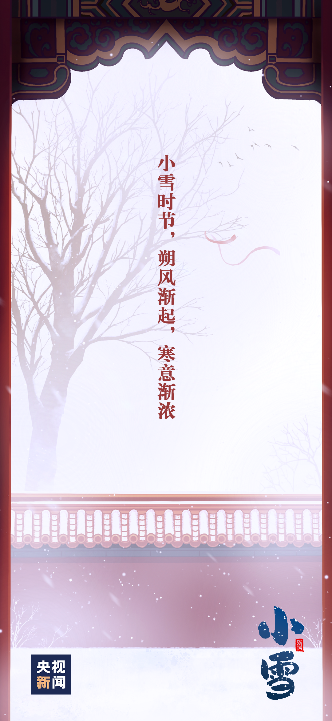 今日，小雪