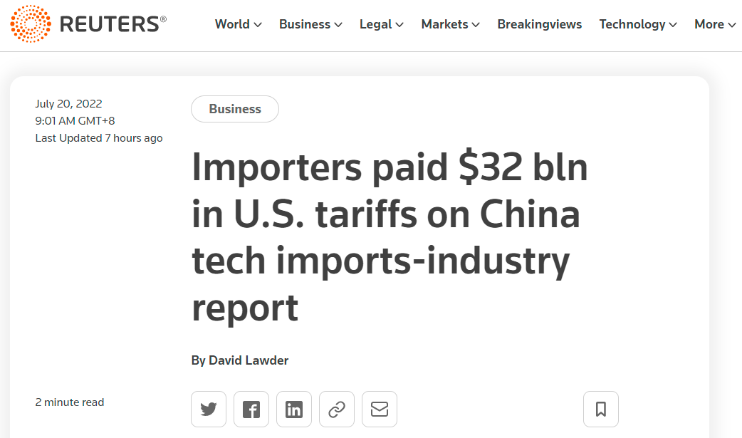 【中国那些事儿】对华关税代价过高！美商界人士发文：我们希望重塑对华关系