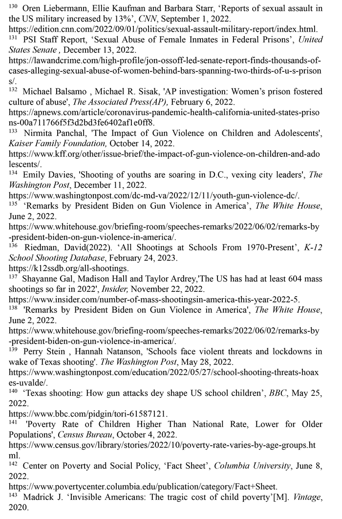 （受权发布）2022年美国侵犯人权报告