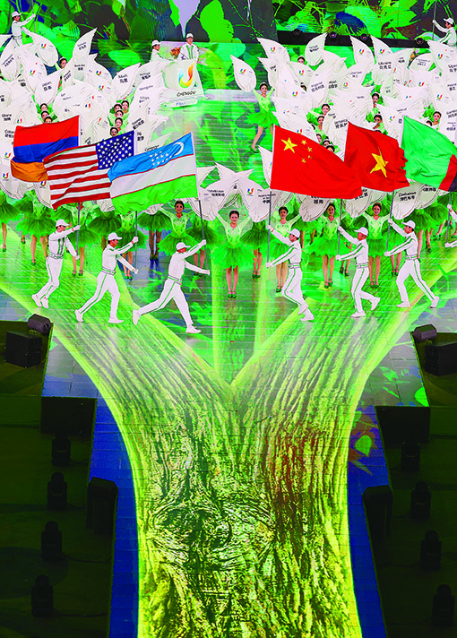 成都大运会处处彰显浓浓的两岸情