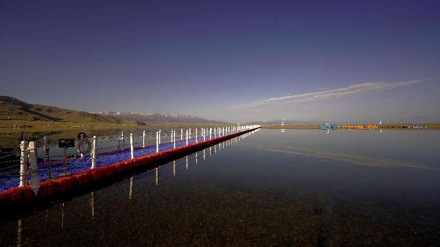 新疆赛里木湖国家级水上赛事准备就绪