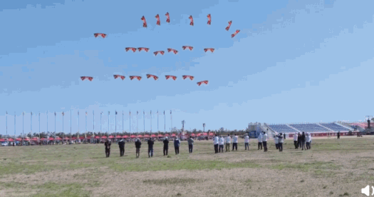 潍坊风筝花式整活 万物皆可“上天”！