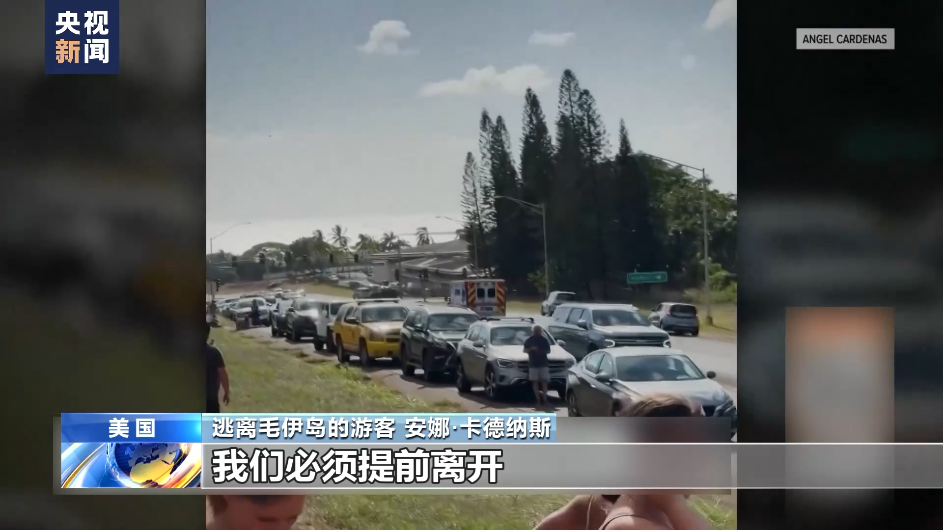 美国游客回顾夏威夷毛伊岛大火逃生经历：像是路过核爆原点